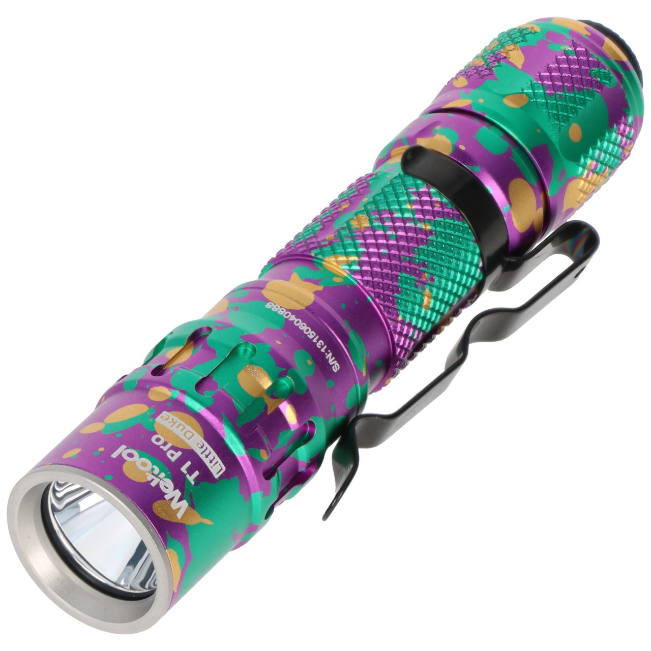 Weltool T1 Pro V2 LED-Taschenlampe mit bis zu 550 Lumen, Mini-Leuchte, farbenfrohes Design, inkl. 14500 Li-Ion Akku Weltool T1 Pro V2 LED-Taschenlampe mit bis zu 550 Lumen, Mini-Leuchte, farbenfrohes Design, inkl. 14500 Li-Ion Akku von Weltool