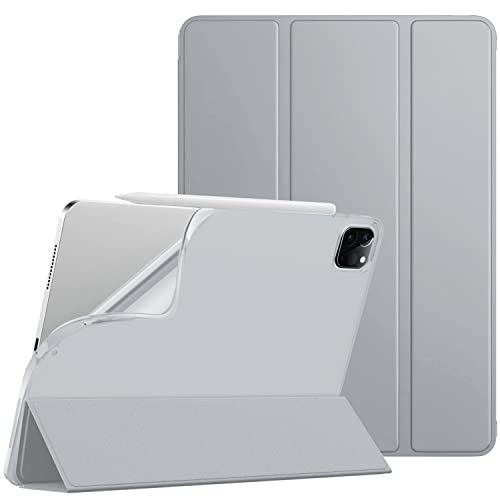 Wembem Hülle für iPad Pro 11 Zoll, Modell 2021/2020/2018, Weiche TPU Abdeckung Klappständer Schutzhülle mit Stifthalter Smart Case Cover, Auto Schlafen/Wachen, Grau von Wembem