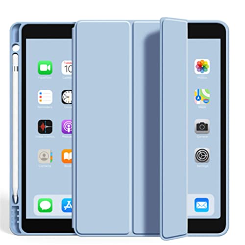 Wembem für iPad 10.9 Zoll (Air 5. / 4. Generation) mit Stifthalter, Intelligente Schutzhülle mit Auto Sleep/Wake, Leichte Smart Case Cover (Himmelblau) von Wembem
