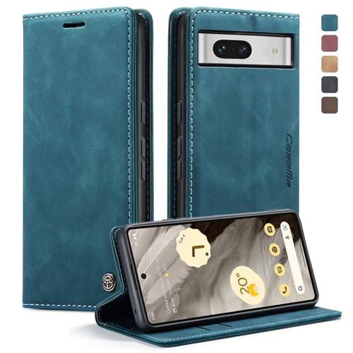 CaseMe Hülle für Google Pixel 7A Vintage Dünne Handyhülle mit Kartenfach Geld Slot Ständer PU Ledertasche Flip Schutzhülle für Google Pixel 7A- Blaugrün CaseMe Hülle für Google Pixel 7A Vintage Dünne Handyhülle mit Kartenfach Geld Slot Ständer PU Ledertasche Flip Schutzhülle für Google Pixel 7A- Blaugrün von WenBaby
