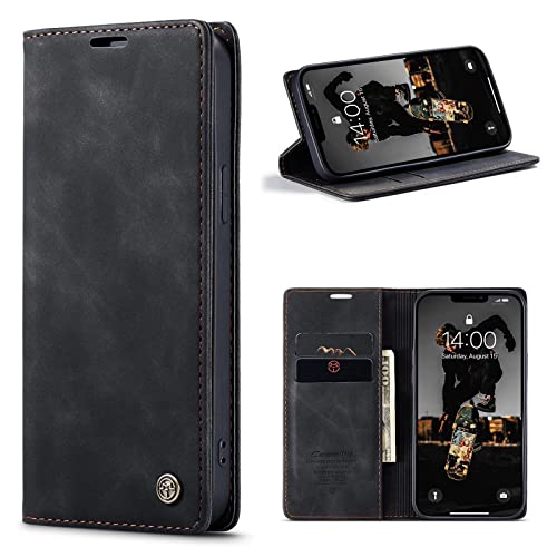 CaseMe Hülle für iPhone 12 Pro Max Vintage Dünne Handyhülle mit Kartenfach Geld Slot Ständer PU Ledertasche Flip Schutzhülle für iPhone 12 Pro Max- Schwarz CaseMe Hülle für iPhone 12 Pro Max Vintage Dünne Handyhülle mit Kartenfach Geld Slot Ständer PU Ledertasche Flip Schutzhülle für iPhone 12 Pro Max- Schwarz von WenBaby
