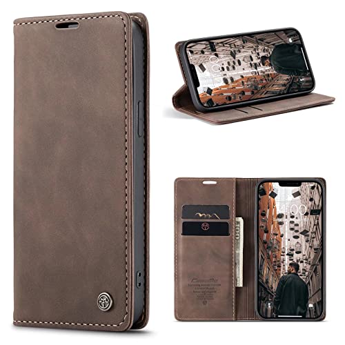CaseMe Hülle für iPhone 13 Pro Max Vintage Dünne Handyhülle mit Kartenfach Geld Slot Ständer PU Ledertasche Flip Schutzhülle für iPhone 13 Pro Max- Kaffee Braun CaseMe Hülle für iPhone 13 Pro Max Vintage Dünne Handyhülle mit Kartenfach Geld Slot Ständer PU Ledertasche Flip Schutzhülle für iPhone 13 Pro Max- Kaffee Braun von WenBaby