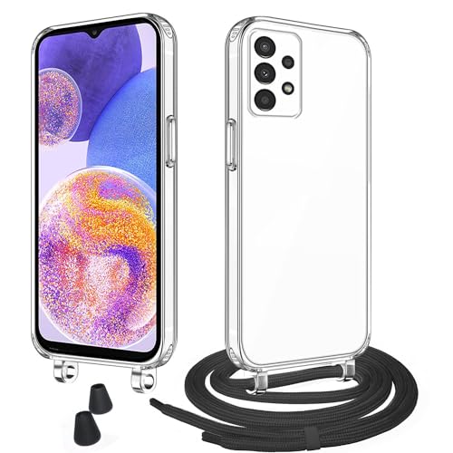WenBaby Handykette mit Band für Samsung Galaxy A23 4G/5G Schutzhülle Necklace Hülle mit Band Handyhülle für zum Umhängen Transparent Case mit Schnur,Schwarz WenBaby Handykette mit Band für Samsung Galaxy A23 4G/5G Schutzhülle Necklace Hülle mit Band Handyhülle für zum Umhängen Transparent Case mit Schnur,Schwarz von WenBaby