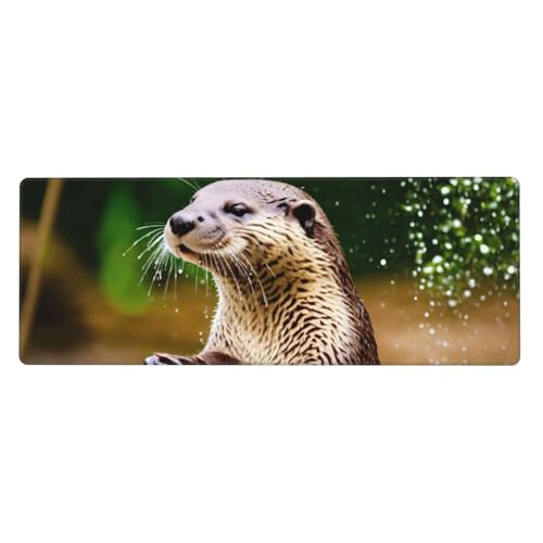 Die niedliche braune Otter-Tastaturunterlage, Büro-Schreibtischunterlage und Schreibunterlage sind die makellose Wahl für Arbeit und Unterhaltung Die niedliche braune Otter-Tastaturunterlage, Büro-Schreibtischunterlage und Schreibunterlage sind die makellose Wahl für Arbeit und Unterhaltung von WenDang