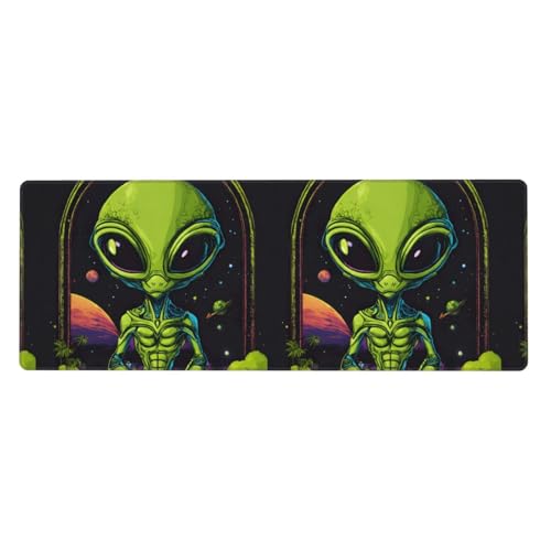 Grüne Alien-Tastaturunterlage, Büro-Schreibtischunterlage und Schreibunterlage sind die makellose Wahl für Arbeit und Unterhaltung Grüne Alien-Tastaturunterlage, Büro-Schreibtischunterlage und Schreibunterlage sind die makellose Wahl für Arbeit und Unterhaltung von WenDang