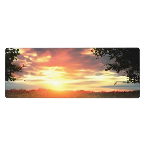 Lonely Bench Tastaturunterlage mit Sonnenuntergang, Büro-Schreibtischunterlage und Schreibunterlage sind die makellose Wahl für Arbeit und Unterhaltung Lonely Bench Tastaturunterlage mit Sonnenuntergang, Büro-Schreibtischunterlage und Schreibunterlage sind die makellose Wahl für Arbeit und Unterhaltung von WenDang