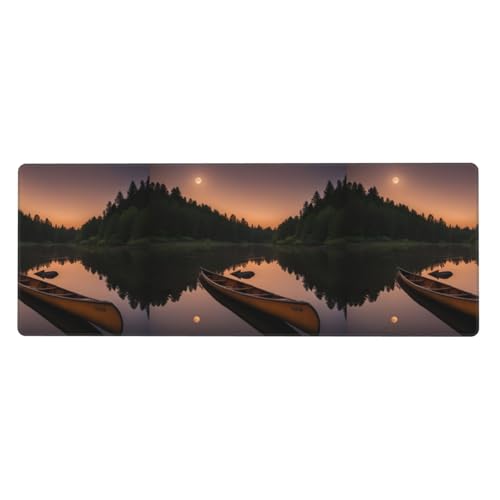 Moonlit Kanu Allagash River Keyboard-Pad, Büro-Schreibtischunterlage und Schreibblock sind die makellose Wahl für Arbeit und Unterhaltung Moonlit Kanu Allagash River Keyboard-Pad, Büro-Schreibtischunterlage und Schreibblock sind die makellose Wahl für Arbeit und Unterhaltung von WenDang