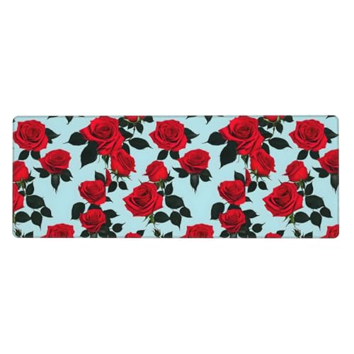 Red Rose Tastaturunterlage, Büro-Schreibtischunterlage und Schreibblock sind die makellose Wahl für Arbeit und Unterhaltung Red Rose Tastaturunterlage, Büro-Schreibtischunterlage und Schreibblock sind die makellose Wahl für Arbeit und Unterhaltung von WenDang