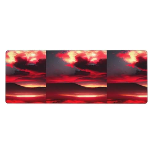 Red Sky at Night Starry Tastaturunterlage, Büro-Schreibtischunterlage und Schreibblock sind die makellose Wahl für Arbeit und Unterhaltung Red Sky at Night Starry Tastaturunterlage, Büro-Schreibtischunterlage und Schreibblock sind die makellose Wahl für Arbeit und Unterhaltung von WenDang