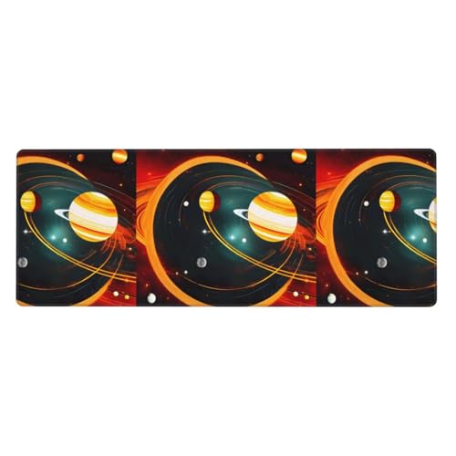 Sonnensystem Jupiter Saturn Tastaturunterlage, Büro-Schreibtischunterlage und Schreibblock sind die makellose Wahl für Arbeit und Unterhaltung Sonnensystem Jupiter Saturn Tastaturunterlage, Büro-Schreibtischunterlage und Schreibblock sind die makellose Wahl für Arbeit und Unterhaltung von WenDang
