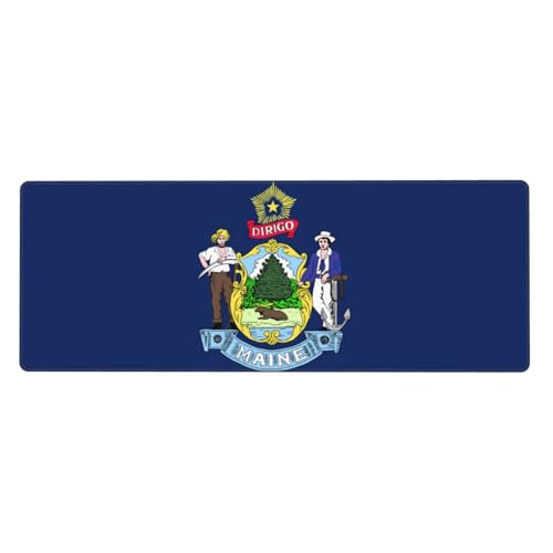 Tastaturunterlage, Büro-Schreibtischunterlage und Schreibblock mit Flagge von Maine sind die makellose Wahl für Arbeit und Unterhaltung Tastaturunterlage, Büro-Schreibtischunterlage und Schreibblock mit Flagge von Maine sind die makellose Wahl für Arbeit und Unterhaltung von WenDang