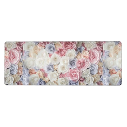 Tastaturunterlage, Büro-Schreibtischunterlage und Schreibblock mit Rosenblüten sind die makellose Wahl für Arbeit und Unterhaltung Tastaturunterlage, Büro-Schreibtischunterlage und Schreibblock mit Rosenblüten sind die makellose Wahl für Arbeit und Unterhaltung von WenDang
