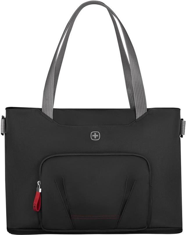Wenger Motion Deluxe Tote - Notebook-Tasche - mit Tablet-Tasche - 39,6 cm (15.6) - Chic Black (612543) von Wenger