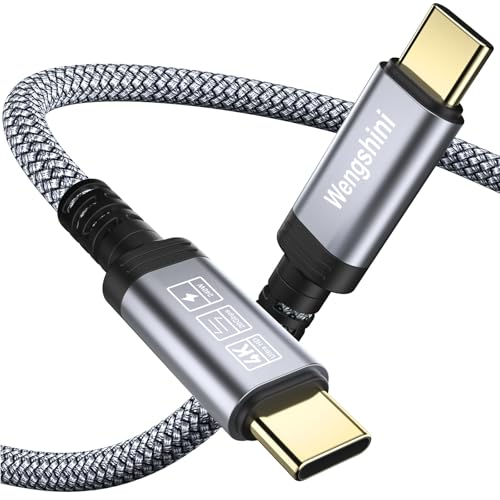 Wengshini Extra Langes USB C auf USB C Kabel 3M,240W/20Gbps USB C 3.2 Gen2 x 2 Datenkabel, 4K@60HZVideoübertragung Videoübertragung für Laptop, Handy, Steam Deck, Tablet, SSD, Monitor usw. von Wengshini