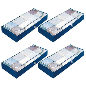 4 WENKO Air Unterbettkommode blau 105,0 x 45,0 x 15,0 cm von Wenko