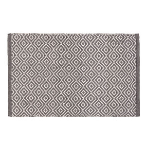 WENKO Badematte Turpan dunkelgrau, weiß 50,0 x 80,0 cm von Wenko