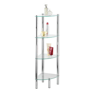 WENKO Badregal Yago silber 30,0 x 30,0 x 104,0 cm WENKO Badregal Yago silber 30,0 x 30,0 x 104,0 cm von Wenko