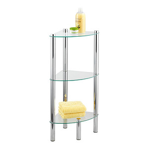 WENKO Badregal Yago silber 30,0 x 30,0 x 74,0 cm WENKO Badregal Yago silber 30,0 x 30,0 x 74,0 cm von Wenko