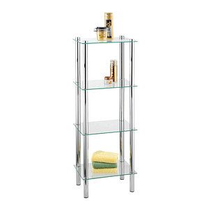 WENKO Badregal Yago silber 40,0 x 30,0 x 104,0 cm WENKO Badregal Yago silber 40,0 x 30,0 x 104,0 cm von Wenko
