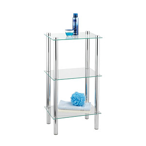 WENKO Badregal Yago silber 40,0 x 30,0 x 74,0 cm WENKO Badregal Yago silber 40,0 x 30,0 x 74,0 cm von Wenko