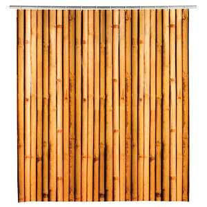 WENKO Duschvorhang Bambusa Motiv 180,0 x 200,0 cm von Wenko