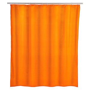 WENKO Duschvorhang orange 180,0 x 200,0 cm von Wenko