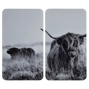 WENKO Herdabdeckplatten Highland Cattle schwarz, 2 St. WENKO Herdabdeckplatten Highland Cattle schwarz, 2 St. von Wenko