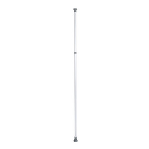 WENKO Herkules Teleskopstange für Garderobensystem weiß, grau 7,5 x 7,5 x 165,0 - 300,0 cm von Wenko