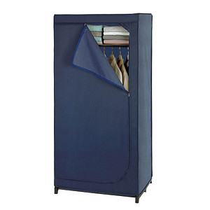 WENKO Kleiderschrank Business, 64530100 blau 1 Fachboden 75,0 x 50,0 x 160,0 cm von Wenko