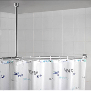WENKO Metall Deckenstütze für Duschvorhangstange von Wenko