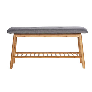 WENKO Schuhbank Bahari 62217100 braun, grau Holz 90,0 cm WENKO Schuhbank Bahari 62217100 braun, grau Holz 90,0 cm von Wenko