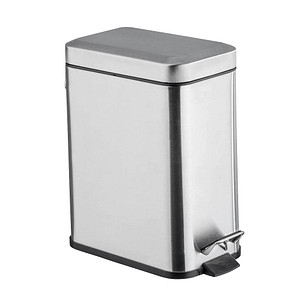 WENKO Square Kosmetikeimer 5,0 l silber, matt von Wenko
