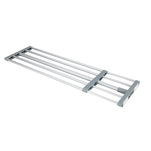 WENKO Teleskop-Garderobe 50609100 silber Metall 5 Haken 70,0-120,0 x 3,0 cm von Wenko