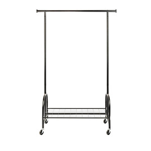 WENKO Teleskop-Garderobe Profi 50696100 schwarz Metall 121,0 x 185,0 cm von Wenko