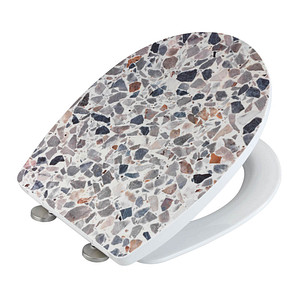 WENKO WC-Sitz mit Absenkautomatik Terrazzo High Gloss mehrfarbig WENKO WC-Sitz mit Absenkautomatik Terrazzo High Gloss mehrfarbig von Wenko