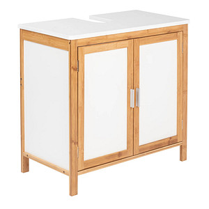 WENKO Waschbeckenunterschrank Finja braun, weiß 65,0 x 33,0 x 60,0 cm WENKO Waschbeckenunterschrank Finja braun, weiß 65,0 x 33,0 x 60,0 cm von Wenko