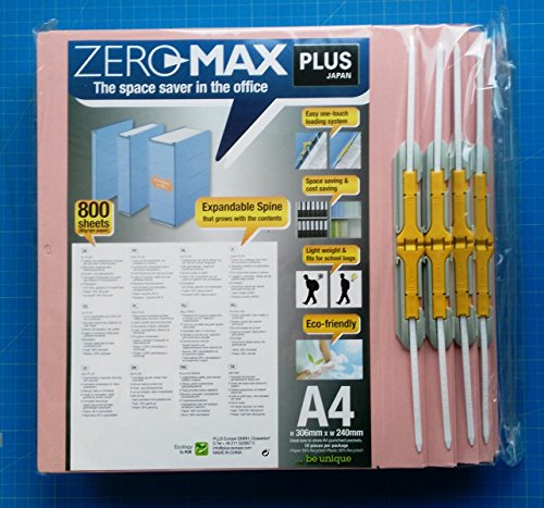 10 x ZeroMax Archivordner Pink DIN A4 ausziehbar Schnellhefter überbreit Plus Japan 10 x ZeroMax Archivordner Pink DIN A4 ausziehbar Schnellhefter überbreit Plus Japan von Wenoker