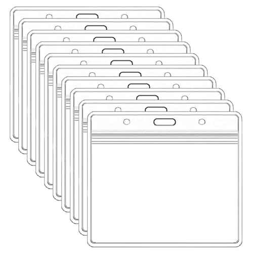 Ausweishalter, Ausweishalter, wasserdicht, transparent, horizontal, 10 Stück von Wenreykeji