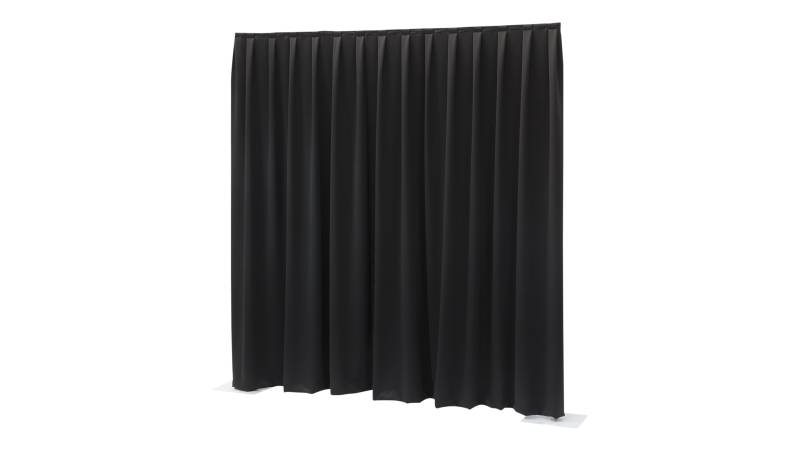 Wentex P&D Vorhang 330 x 500 cm 300 g/m² gewellt schwarz von Wentex