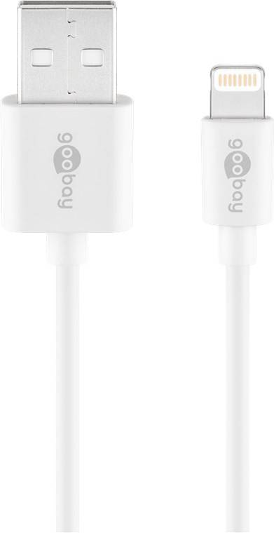 Goobay USB/Lightning-Kabel 3m weiß Lightning-Stecker auf USB-A-Stecker MFI von Wentronic GmbH