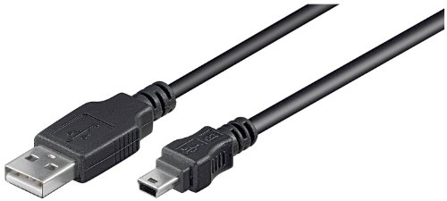 1,8m Wentronic USB 2.0 Kabel USB Anschlusskabel A/Stecker - B mini 5pol/Stecker 1.8 m von Wentronic