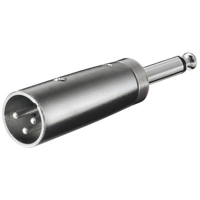 2x Audio-Adapter Klinke 6,3mm auf XLR male Metallausführung 2x Audio-Adapter Klinke 6,3mm auf XLR male Metallausführung von Wentronic