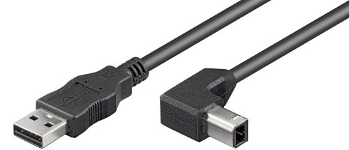3er Set USB Kabel (A-Stecker auf B-Winkelstecker) 1m von Wentronic