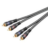 7 Stück | Audio-Video-Kabel | 2 x Cinchstecker > 2 x Cinchstecker | 1,50 m von Wentronic