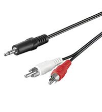 7 Stück | Audio - Video Kabel | Cinchkabel | 3,5 mm stereo Stecker > 2x Cinchstecker | 5,0 m 7 Stück | Audio - Video Kabel | Cinchkabel | 3,5 mm stereo Stecker > 2x Cinchstecker | 5,0 m von Wentronic