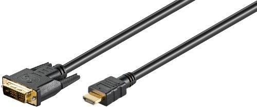 DVI / HDMI Kabel mit vergoldeten Anschlüßen (ca. 3 m) z.B. Verbindungskabel für den Anschluß der Playstation 3 ( PS3 ) an einen TFT Bildschirm von Wentronic