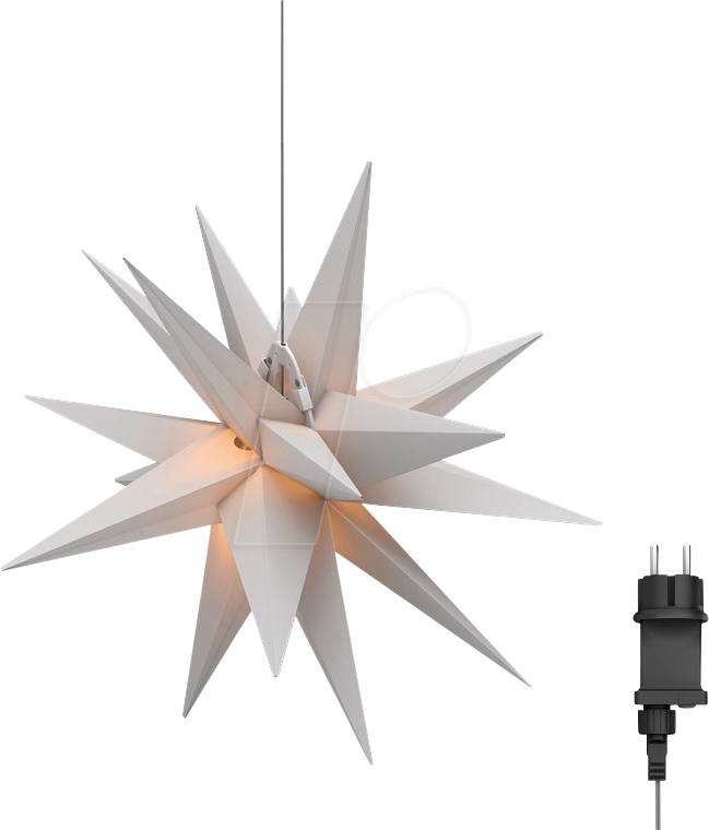 GB 64789 - LED-Weihnachstsstern, 3D, Ø 56 cm, 4,5 V Außentrafo von Wentronic