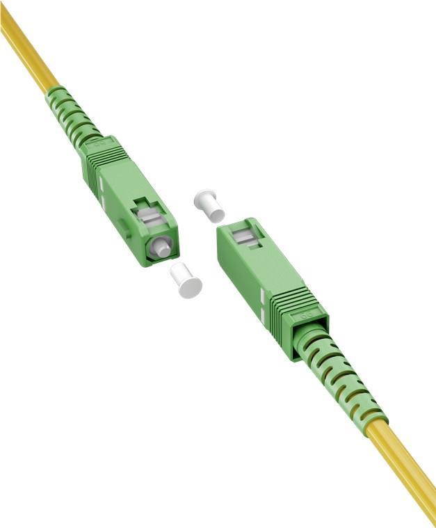 Goobay 59641 Glasfaserkabel 10 m SC/APC FTTH OS2 Gelb (59642) von Wentronic