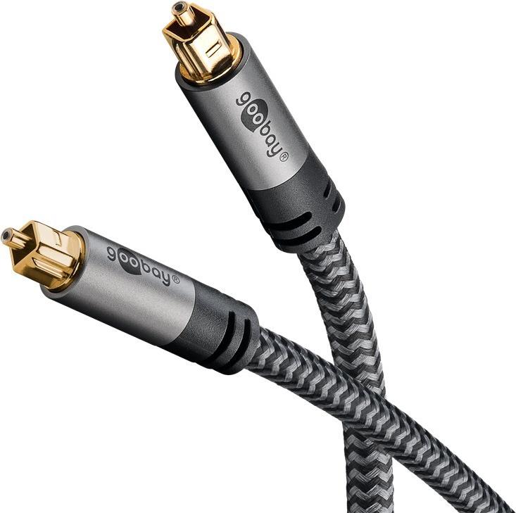 Goobay 65307. Anschluss 1: TOSLINK, Steckverbinder 1 Geschlecht: Männlich, Anschluss 2: TOSLINK, Steckverbinder 2 Geschlecht: Männlich, Kabelmaterial: Kupfer, Beschichtung Steckerkontakte: Gold, Kabellänge: 5 m, Produktfarbe: Schwarz, Silber (65307) Goobay 65307. Anschluss 1: TOSLINK, Steckverbinder 1 Geschlecht: Männlich, Anschluss 2: TOSLINK, Steckverbinder 2 Geschlecht: Männlich, Kabelmaterial: Kupfer, Beschichtung Steckerkontakte: Gold, Kabellänge: 5 m, Produktfarbe: Schwarz, Silber (65307) von Wentronic