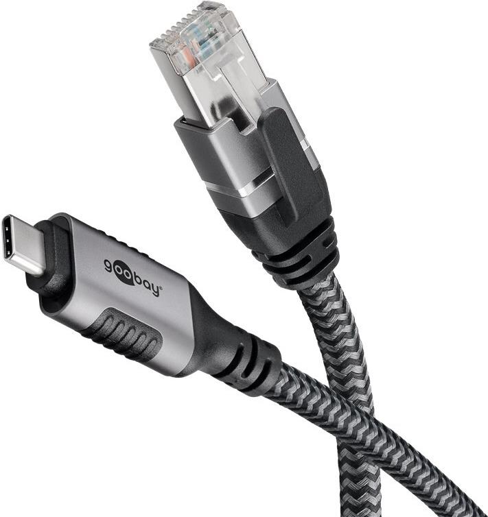 Goobay 70699 Netzwerkkabel Schwarz - Silber 3 m Cat6 F/UTP (FTP) (70699) von Wentronic